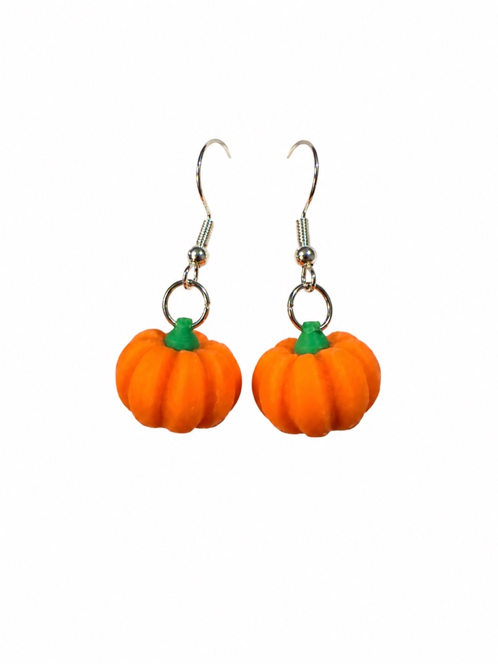 Cute Small 3D Printed Pumpkin Earrings For Fall/Autumn